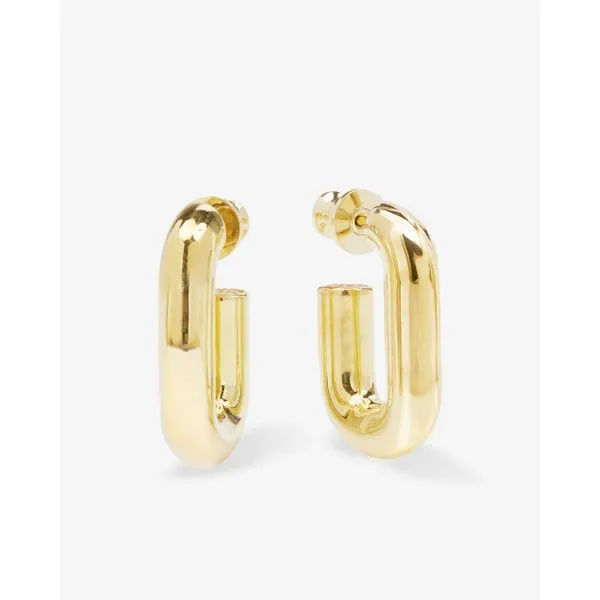 Melinda Maria Lil Frankie Gold Chain Huggies SVS Fine Jewelry Oceanside, NY