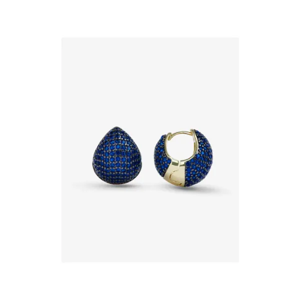 Melinda Maria Norah Gold Pavé Earrings SVS Fine Jewelry Oceanside, NY