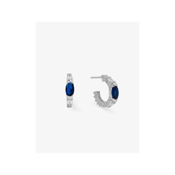 Melinda Maria She's So Extra Silver Huggies SVS Fine Jewelry Oceanside, NY