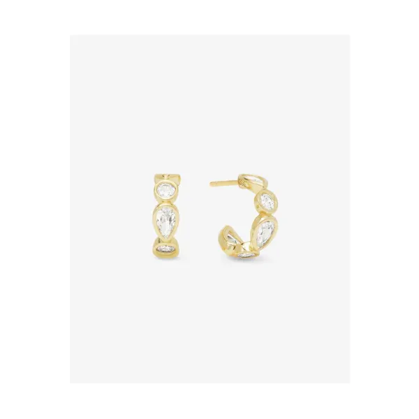Melinda Maria Isla Gold Huggies SVS Fine Jewelry Oceanside, NY