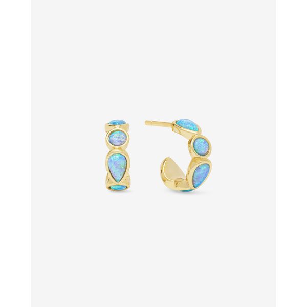 Melinda Maria Isla Gold Huggies SVS Fine Jewelry Oceanside, NY