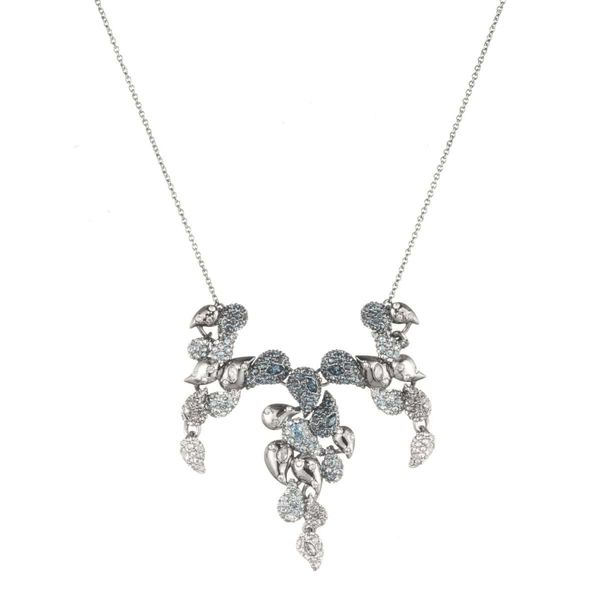 Alexis Bittar Crystal Encrusted Ombre Paisley Articulated Bib Necklace SVS Fine Jewelry Oceanside, NY