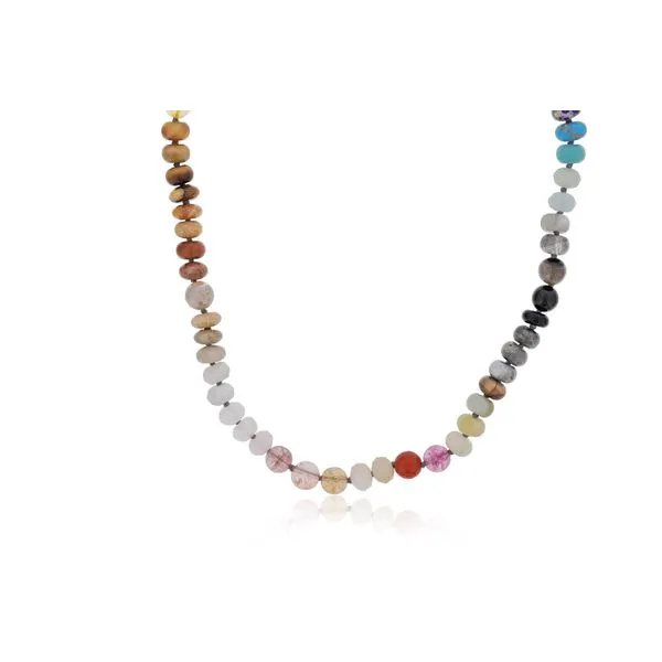 Dee Berkley 8 mm Rondelle Assorted Gemstone Necklace SVS Fine Jewelry Oceanside, NY