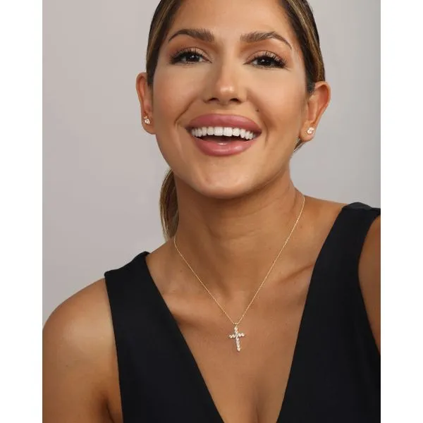 Melinda Maria Oh She Fancy Gold Small Cross Pendant, 18