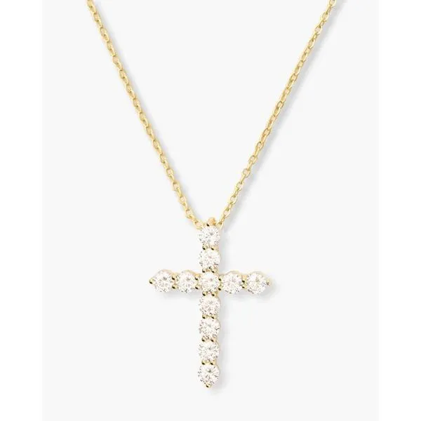 Melinda Maria Oh She Fancy Gold Small Cross Pendant, 18