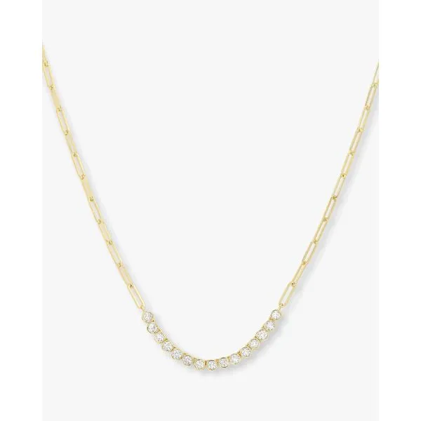 Melinda Maria Baroness Samantha Gold Tennis Necklace, 18