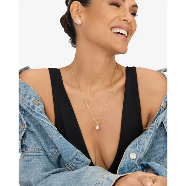 Melinda Maria Drop Of Perfection Gold Necklace, 19