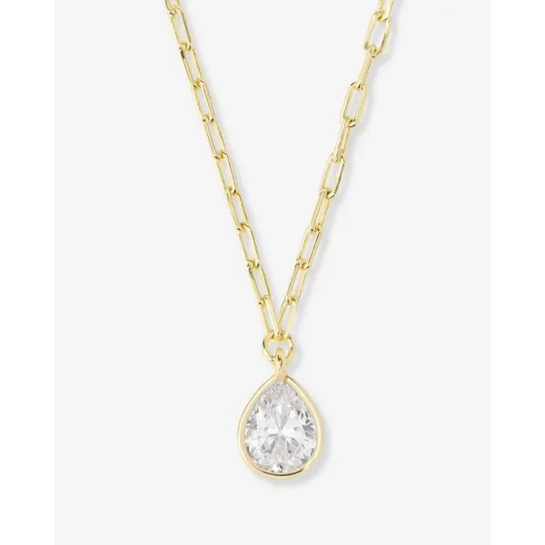 Melinda Maria Drop Of Perfection Gold Necklace, 19