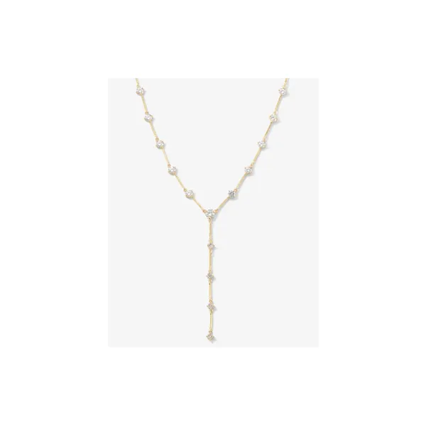 Melinda Maria Lavish Gold Lariat Necklace, 20