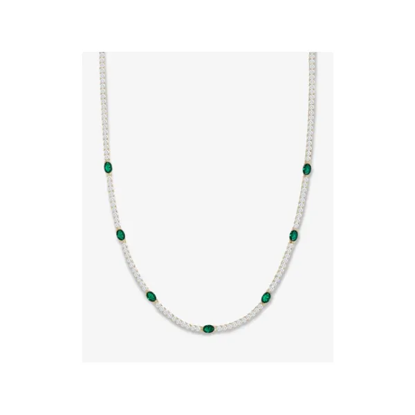 Melinda Maria She's So Extra Gold Tennis Necklace SVS Fine Jewelry Oceanside, NY