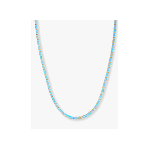 Melinda Maria Grand Heiress Gold Tennis Necklace SVS Fine Jewelry Oceanside, NY