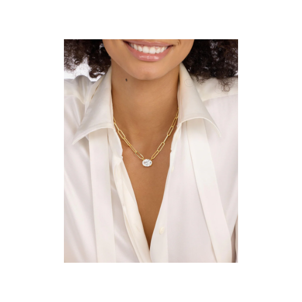 Melinda Maria Hello Gorgeous Gold Samantha Chain Necklace Image 2 SVS Fine Jewelry Oceanside, NY