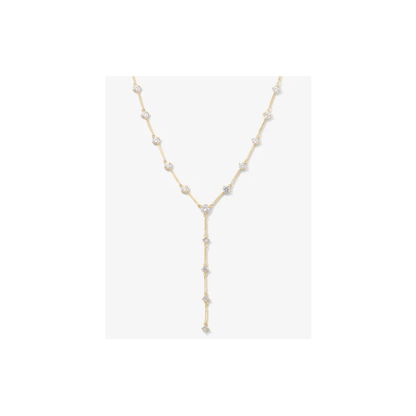 Melinda Maria Lavish Gold Lariat Necklace, 20