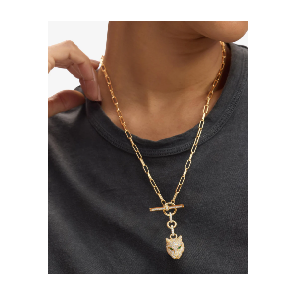Melinda Maria Jaguar Samantha Gold Chain Necklace Image 2 SVS Fine Jewelry Oceanside, NY