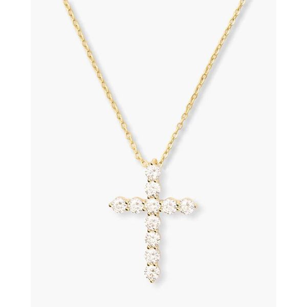 Melinda Maria Oh She Fancy Gold Small Cross Pendant, 18