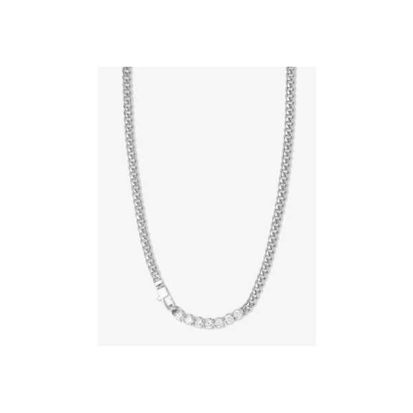 Melinda Maria Baby Julian Loves Diamonds Silver Necklace SVS Fine Jewelry Oceanside, NY