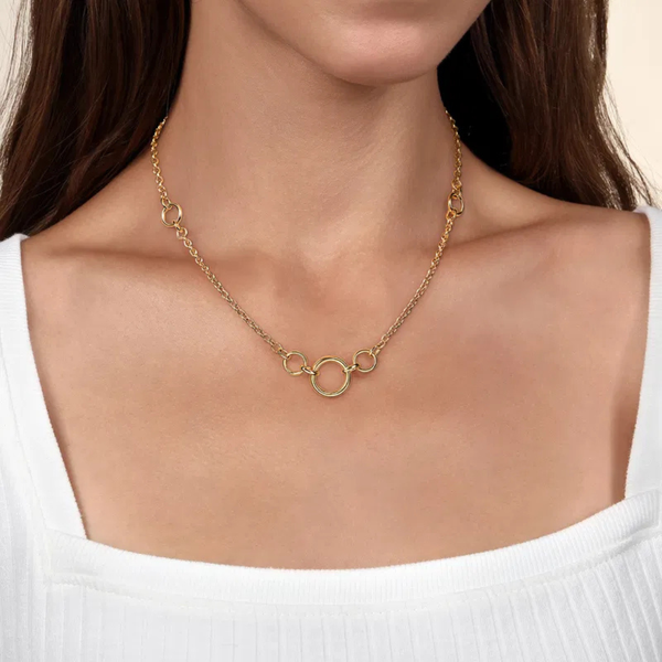 Gabriel & Co. Contemporary Yellow Gold Necklace Image 3 SVS Fine Jewelry Oceanside, NY