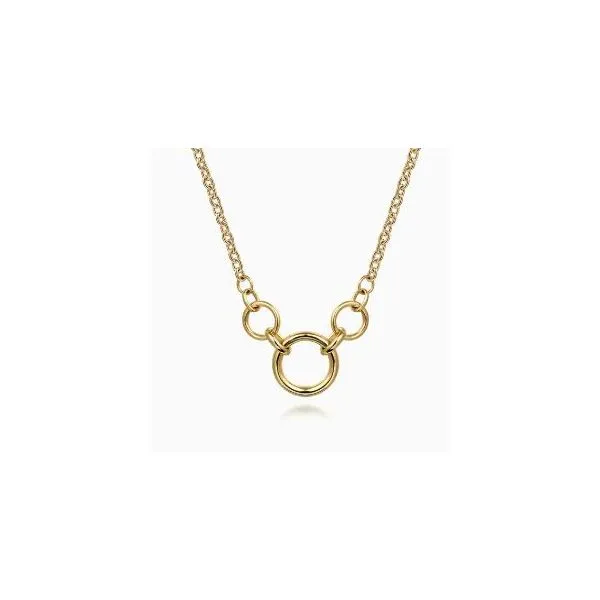 Gabriel & Co. Contemporary Yellow Gold Necklace