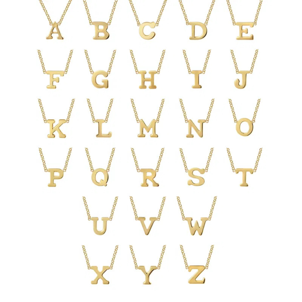 Gabriel & Co. 14K Yellow Gold A Initial Necklace Image 4 SVS Fine Jewelry Oceanside, NY