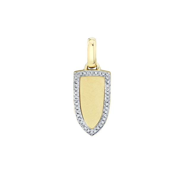Shy Creation Men's Yellow Gold & Diamond Pendant SVS Fine Jewelry Oceanside, NY