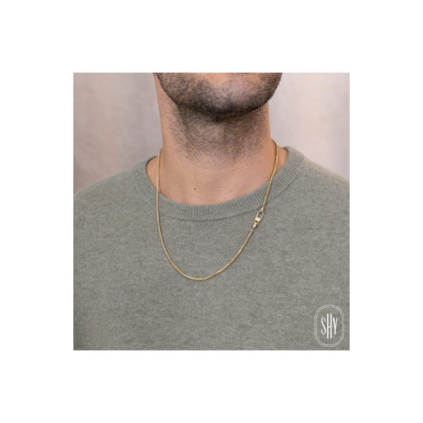Shy Creation Men's Yellow Gold Diamond Wheat Chain Image 2 SVS Fine Jewelry Oceanside, NY