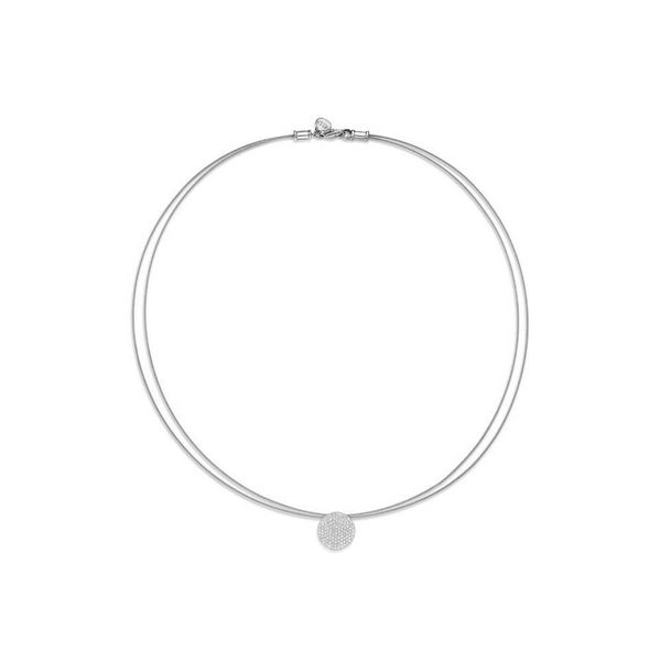 ALOR Classique Collection Grey Cable Necklace Image 2 SVS Fine Jewelry Oceanside, NY