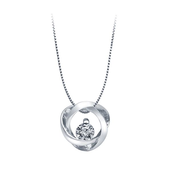 SVS Signature 89Â© Time & Eternity Diamond Necklace 0.09cttw SVS Fine Jewelry Oceanside, NY