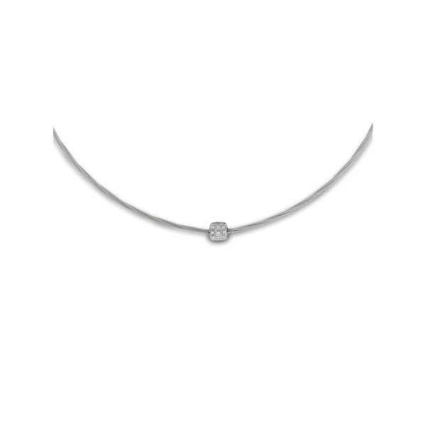 ALOR Classique Collection Diamond Necklace. 0.05Cttw SVS Fine Jewelry Oceanside, NY