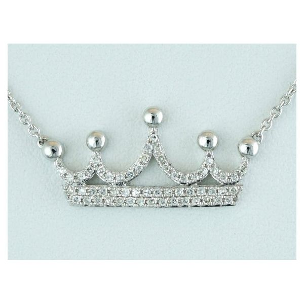 14K White Gold Diamond Necklace SVS Fine Jewelry Oceanside, NY