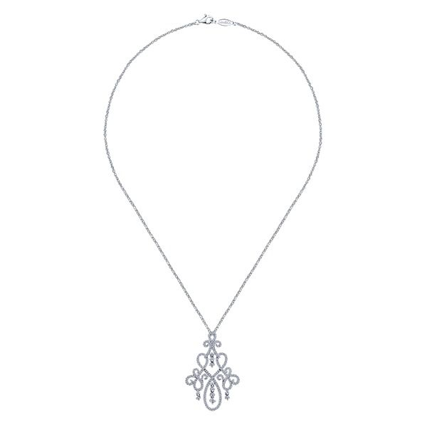 Gabriel & Co. Diamond Necklace Image 2 SVS Fine Jewelry Oceanside, NY