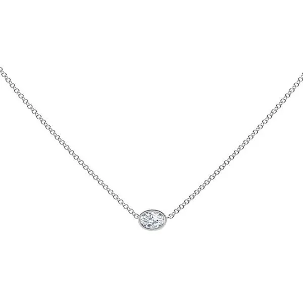 Forevermark Tribute Collection Oval Diamond Necklace SVS Fine Jewelry Oceanside, NY