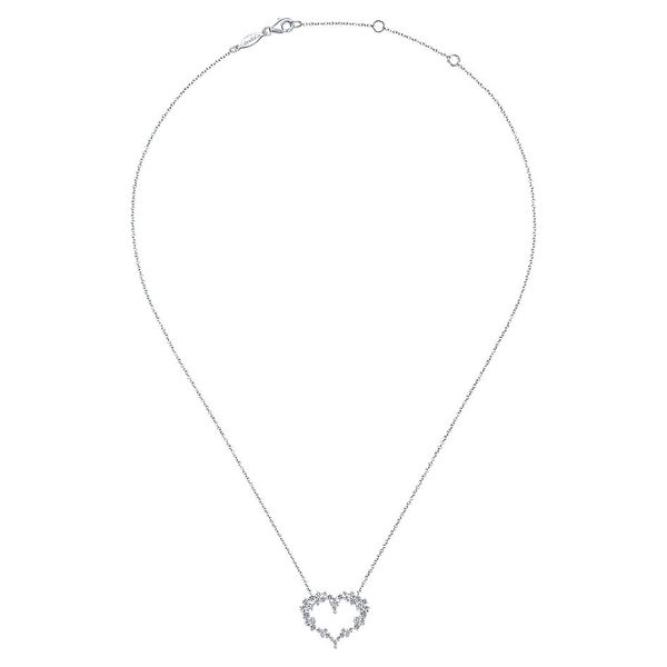Gabriel & Co. Eternal Love Heart Necklace Image 2 SVS Fine Jewelry Oceanside, NY