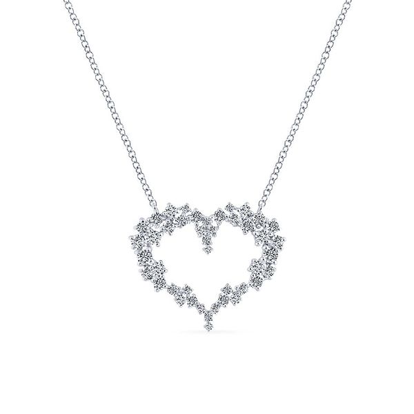 Gabriel & Co. Eternal Love Heart Necklace SVS Fine Jewelry Oceanside, NY