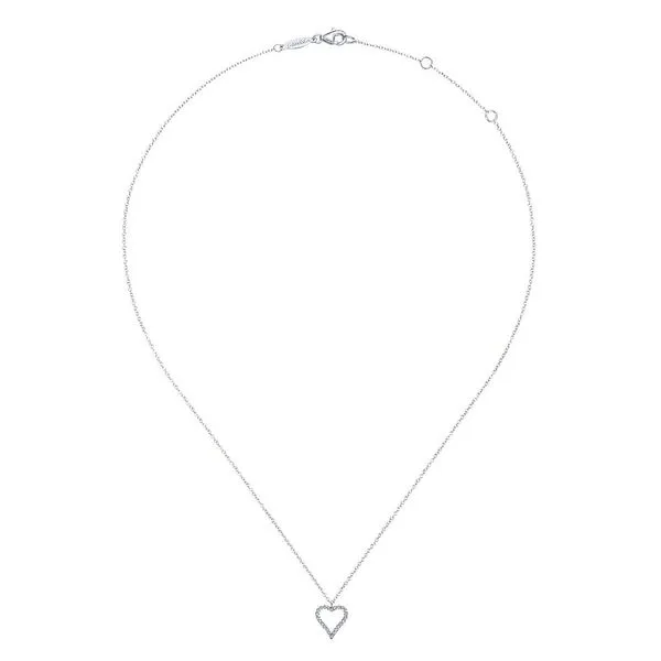 Gabriel & Co. Eternal Love Heart Necklace Image 2 SVS Fine Jewelry Oceanside, NY