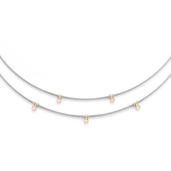 ALOR Classique Collection Diamond Necklace Image 2 SVS Fine Jewelry Oceanside, NY