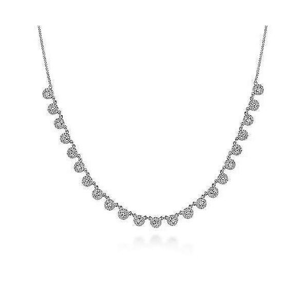Gabriel & Co. Lusso 14K White Gold & Diamond Choker SVS Fine Jewelry Oceanside, NY