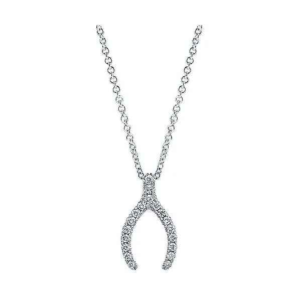 Gabriel & Co. 14K White Gold Diamond Necklace SVS Fine Jewelry Oceanside, NY