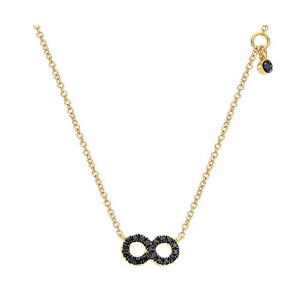 Gabriel & Co. Eternal Love 14K Yellow Gold Necklace SVS Fine Jewelry Oceanside, NY