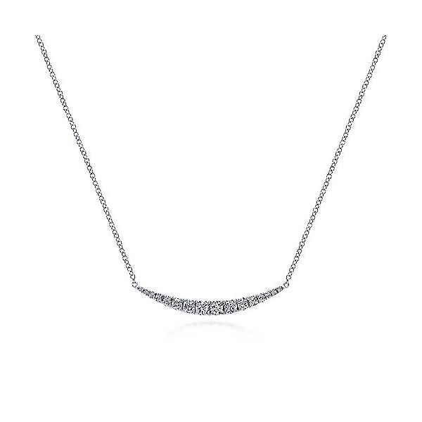 Gabriel & Co. Lusso 14K white gold Diamond Necklace SVS Fine Jewelry Oceanside, NY