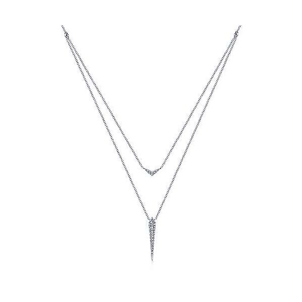 Gabriel & Co. Kaslique 14K White Gold Diamond Necklace SVS Fine Jewelry Oceanside, NY