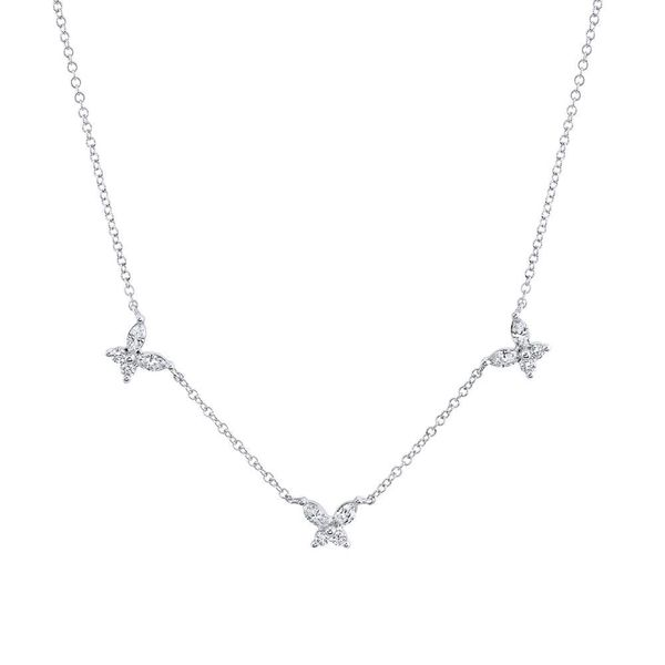 Shy Creation Diamond Butterfly Necklace SVS Fine Jewelry Oceanside, NY