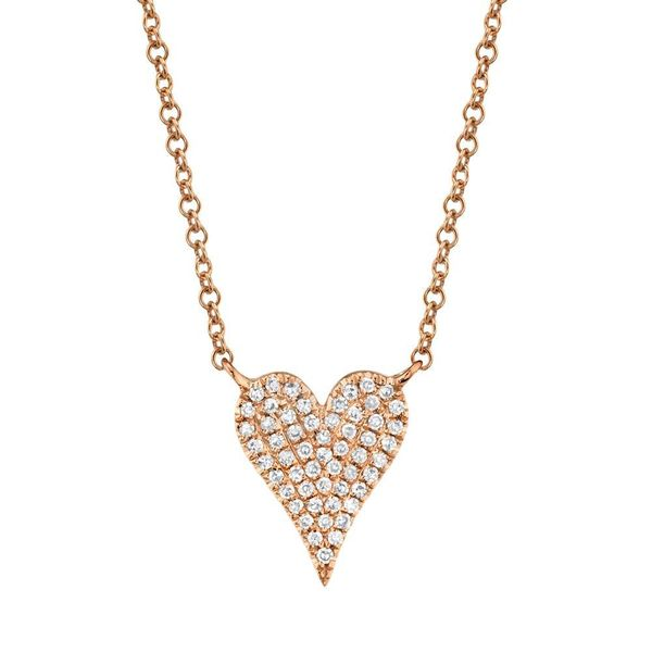 Shy Creation Amor Collection Diamond Heart Necklace, .11ctw SVS Fine Jewelry Oceanside, NY