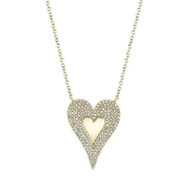 Shy Creation Amor Collection Diamond Heart Necklace, .38ctw SVS Fine Jewelry Oceanside, NY
