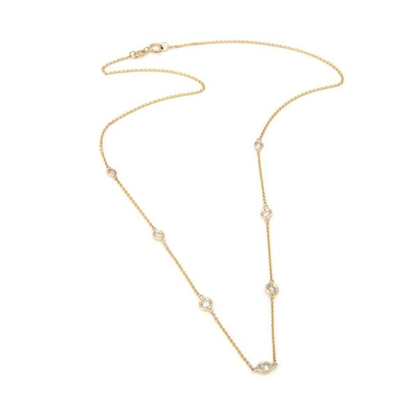 14K Yellow Gold Diamond By The Yard Necklace, 0.33Cttw SVS Fine Jewelry Oceanside, NY