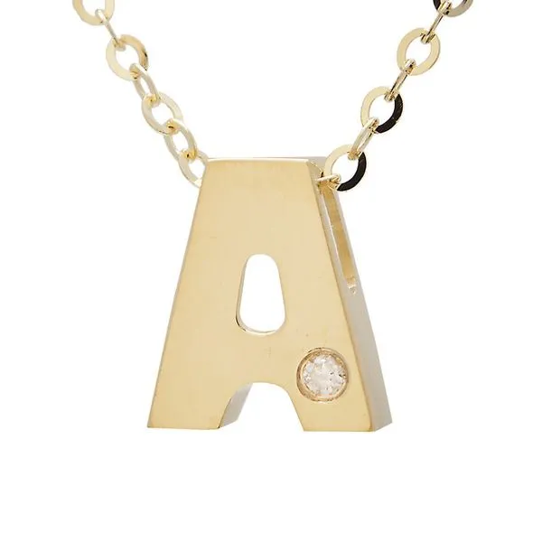 14K Yellow Gold Initial 