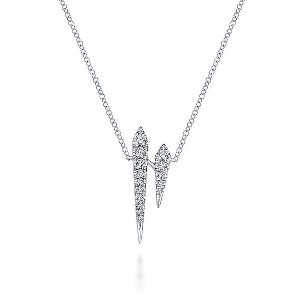 Gabriel & Co. Kalisque 14K White Gold Diamond Necklace SVS Fine Jewelry Oceanside, NY