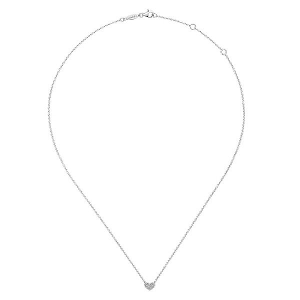 Gabriel & Co. Eternal Love 14K White Gold Diamond Necklace Image 2 SVS Fine Jewelry Oceanside, NY