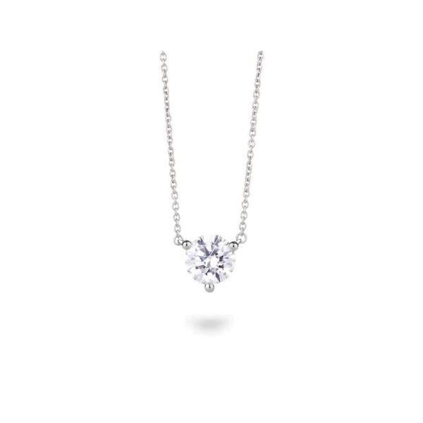 Lightbox Lab Grown Round Solitaire Necklace, 1.00ctw SVS Fine Jewelry Oceanside, NY