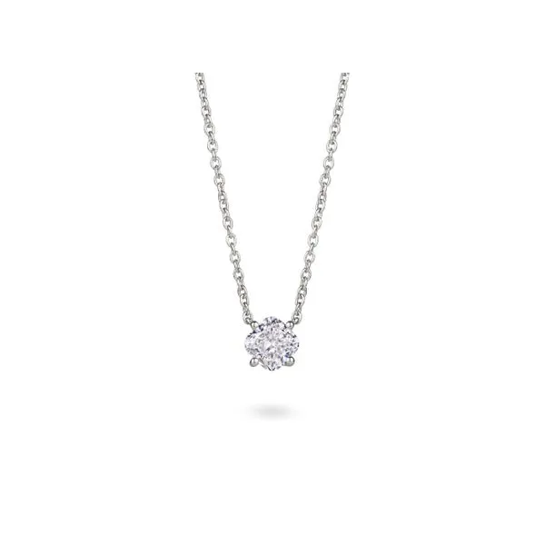 Lightbox Lab Grown Cushion Cut Diamond Necklace, 1.00ctw SVS Fine Jewelry Oceanside, NY