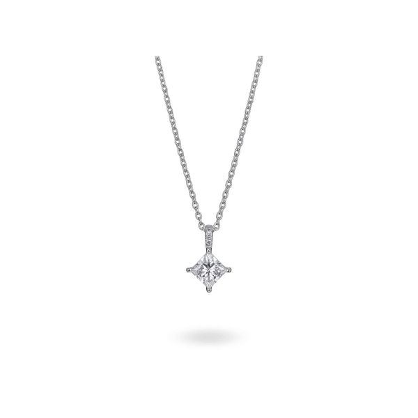 Lab Grown Princess Cut Diamond Necklace, 1.00ctw SVS Fine Jewelry Oceanside, NY